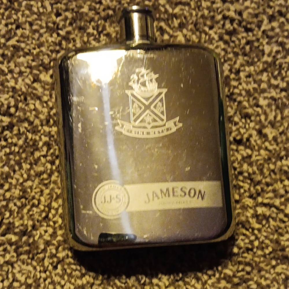 Jameson Silver Hip Flask